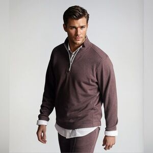 Buki Seattle Voey Quarter Zip Sweatshirt Espresso Men’s XL